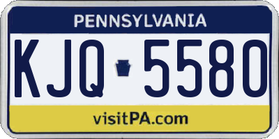 PA license plate KJQ5580