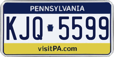 PA license plate KJQ5599