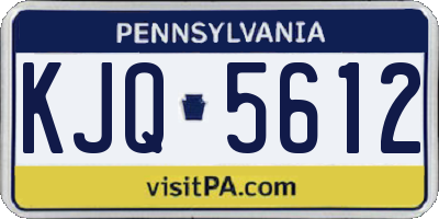 PA license plate KJQ5612