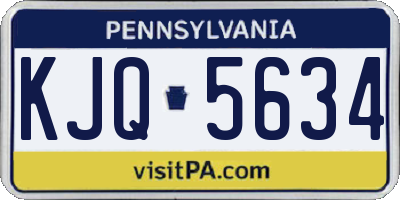 PA license plate KJQ5634