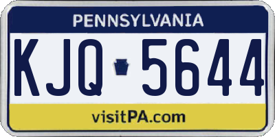 PA license plate KJQ5644