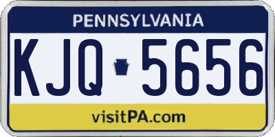 PA license plate KJQ5656