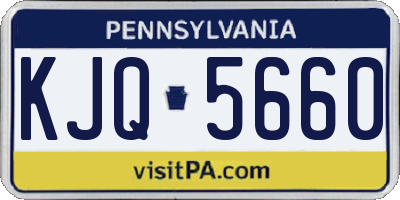 PA license plate KJQ5660