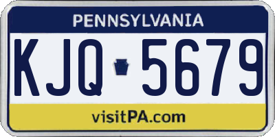 PA license plate KJQ5679