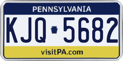 PA license plate KJQ5682
