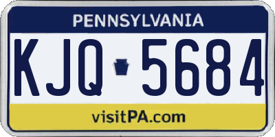 PA license plate KJQ5684