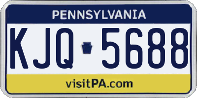 PA license plate KJQ5688