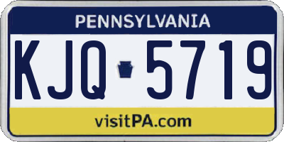 PA license plate KJQ5719