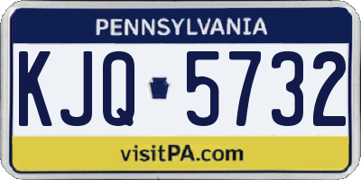 PA license plate KJQ5732