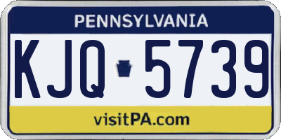 PA license plate KJQ5739