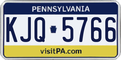PA license plate KJQ5766