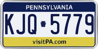 PA license plate KJQ5779
