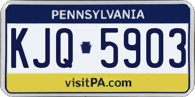 PA license plate KJQ5903