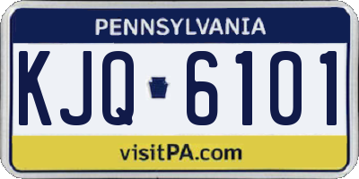 PA license plate KJQ6101