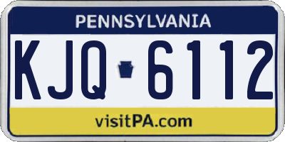 PA license plate KJQ6112