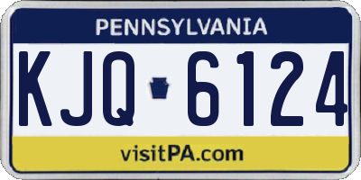 PA license plate KJQ6124