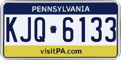 PA license plate KJQ6133