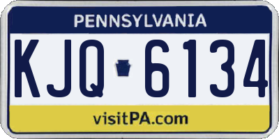PA license plate KJQ6134