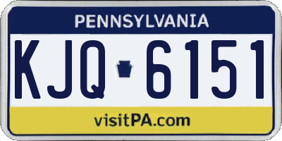PA license plate KJQ6151