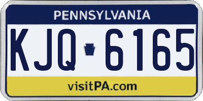 PA license plate KJQ6165
