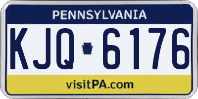 PA license plate KJQ6176