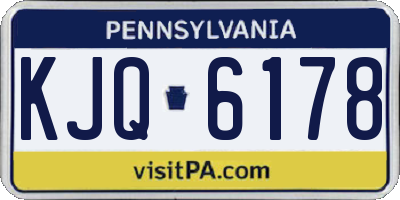 PA license plate KJQ6178
