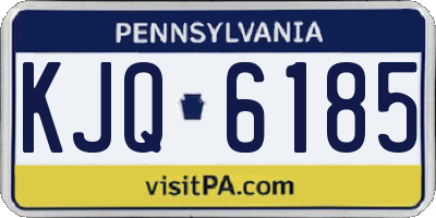 PA license plate KJQ6185