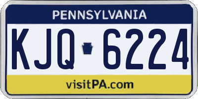 PA license plate KJQ6224