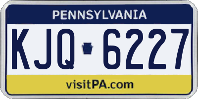 PA license plate KJQ6227