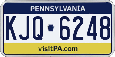 PA license plate KJQ6248
