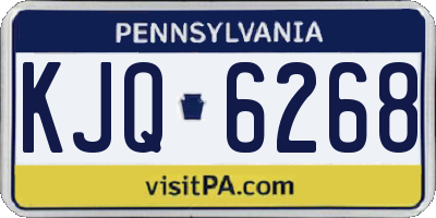 PA license plate KJQ6268