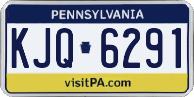 PA license plate KJQ6291