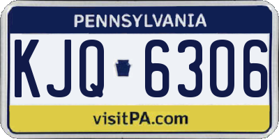 PA license plate KJQ6306