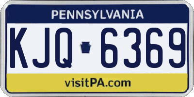 PA license plate KJQ6369