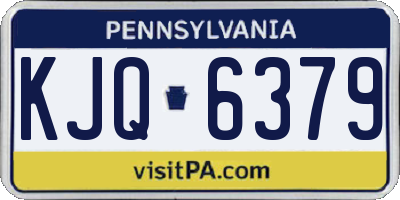 PA license plate KJQ6379