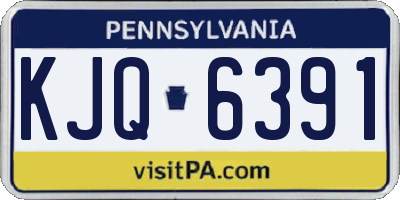 PA license plate KJQ6391