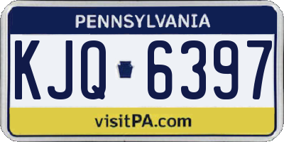 PA license plate KJQ6397