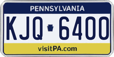 PA license plate KJQ6400