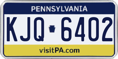 PA license plate KJQ6402