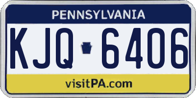 PA license plate KJQ6406