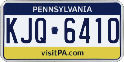 PA license plate KJQ6410
