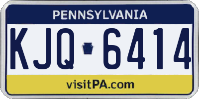 PA license plate KJQ6414
