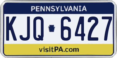 PA license plate KJQ6427