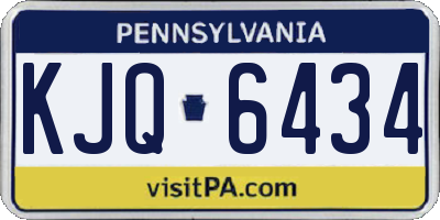 PA license plate KJQ6434