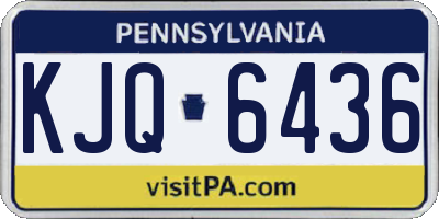 PA license plate KJQ6436