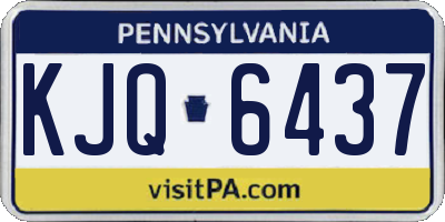 PA license plate KJQ6437