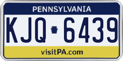 PA license plate KJQ6439