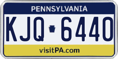 PA license plate KJQ6440