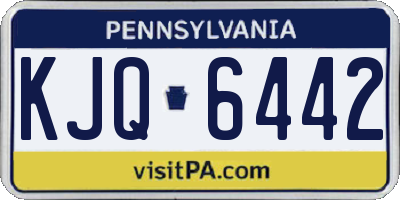 PA license plate KJQ6442