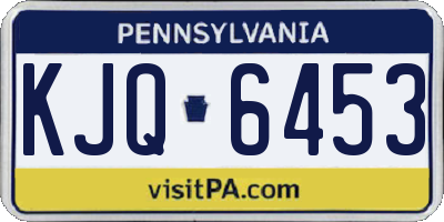 PA license plate KJQ6453